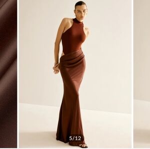 Commense Brown Maxi Dress
